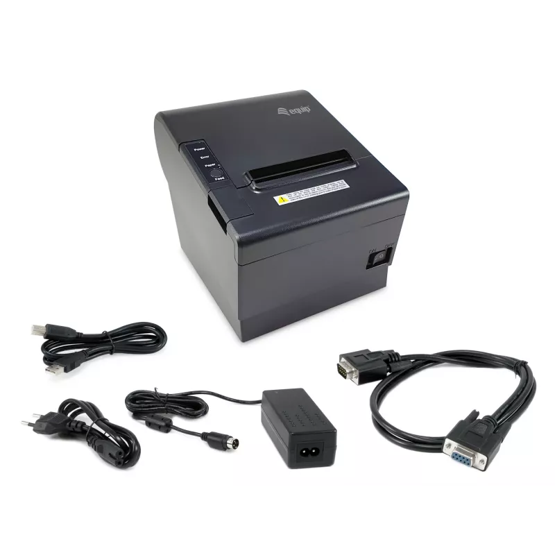 Termiczna drukarka fiskalna do paragonów EQUIP 58/80 mm z automatycznym nożem, USB/Ethernet/szeregowy, port kasowy, 203x203 DPI