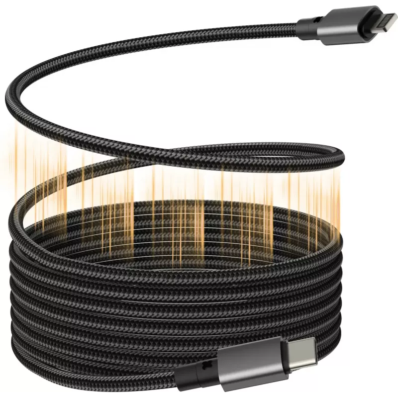 Kabel VISION Lightning do USB‑C TC 1MLTGMAG/BL — 1 m, 27 W, 5 A, czarny