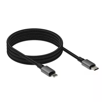 Kabel VISION Lightning do USB‑C TC 1MLTGMAG/BL — 1 m, 27 W, 5 A, czarny