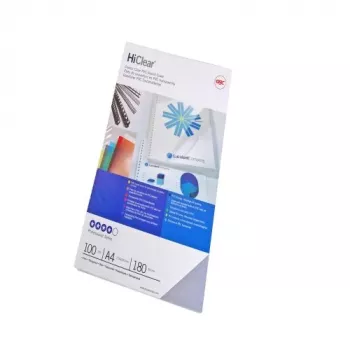 Okładki do bindowania GBC Super HiClear A4 200 mikronów, A4, polichlorek winylu (PVC), przezroczysty, 0,2 mm, 100 szt.