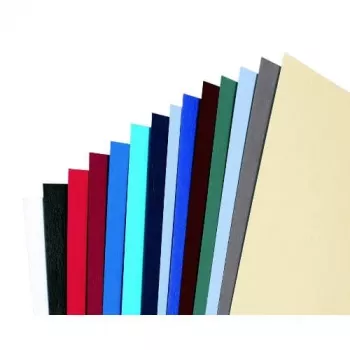 GBC Okładki do bindowania LeatherGrain A4 250gsm, A4, karton, niebieski, 250 g/m², 210 mm, 297 mm