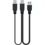 Kabel USB Goobay 3.0 0,3 m USB 3.2 Gen 1 2x USB A Czarny