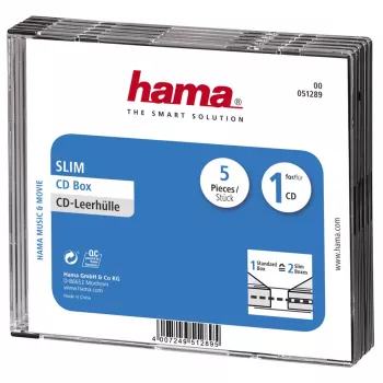 Hama CD cienki Jewel Case 1 szt. Przezroczysty