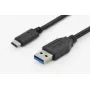 Kabel USB Digitus DK-300136-010-S USB 2.0 1 m USB C USB A Czarny
