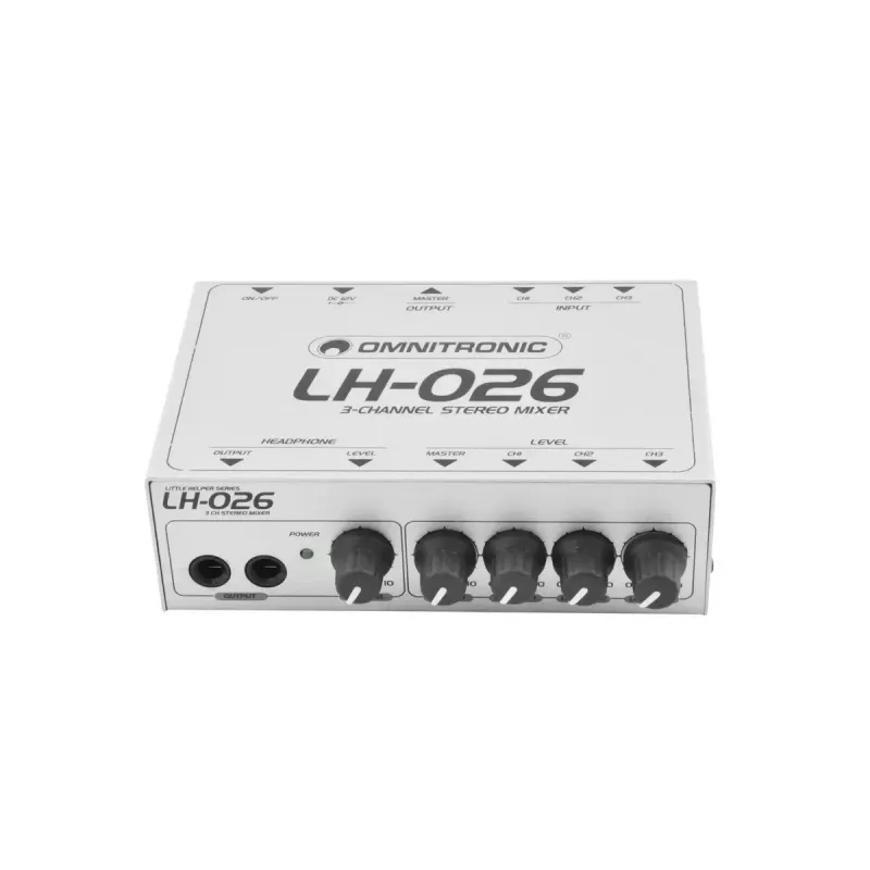 Mikser audio Omnitronic 10355026 3-kanałowy 20 - 20000 Hz biały