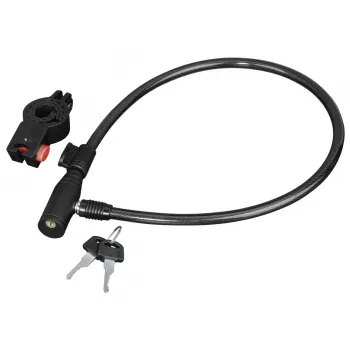 Hama 00178109 zapięcie rowerowe Czarny 650 mm Linka