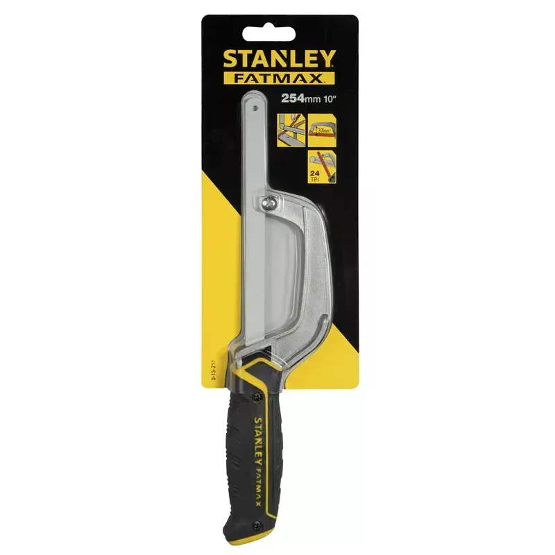 Piła do metalu Stanley 0-15-211 25 cm Czarna Żółta Rękojeść z tworzywa sztucznego