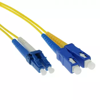 ACT 20 metrowy patchcord światłowodowy LSZH Singlemode 9/125 OS2 duplex ze złączami LC i SC