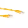 ACT żółty 20-metrowy kabel krosowy U/UTP CAT6A ze złączami RJ45