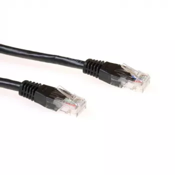 ACT Czarny 7 metrów kabel krosowy U/UTP CAT6A ze złączami RJ45
