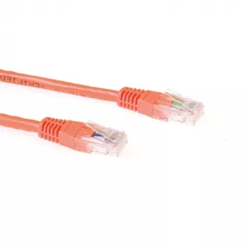 Pomarańczowy 20-metrowy kabel krosowy ACT U/UTP CAT6A ze złączami RJ45