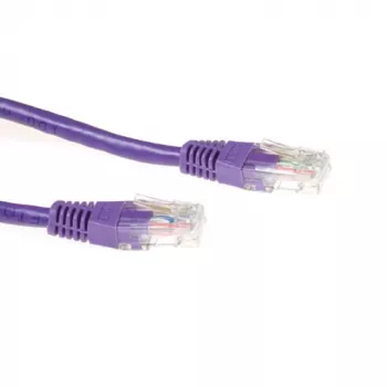 ACT fioletowy kabel krosowy U/UTP CAT6A 5 m ze złączami RJ45