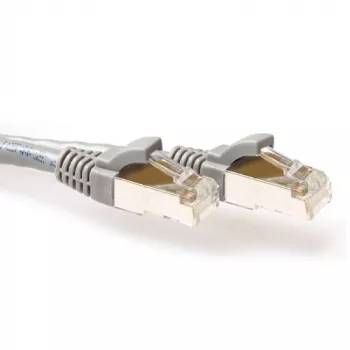 ACT Szary 5 metrów LSZH SFTP CAT6A kabel krosowy bez zaczepów ze złączami RJ45