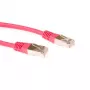 ACT czerwony 1.5 meter LSZH SFTP CAT6 kabel krosowy with RJ45 connectors