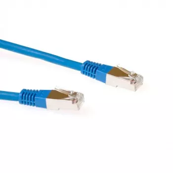 ACT niebieski kabel krosowy LSZH SFTP CAT6 0,5 m ze złączami RJ45