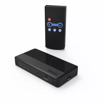 Hama 00121760 Przełącznik wideo HDMI Czarny 1080p DTS-HD Dolby Digital