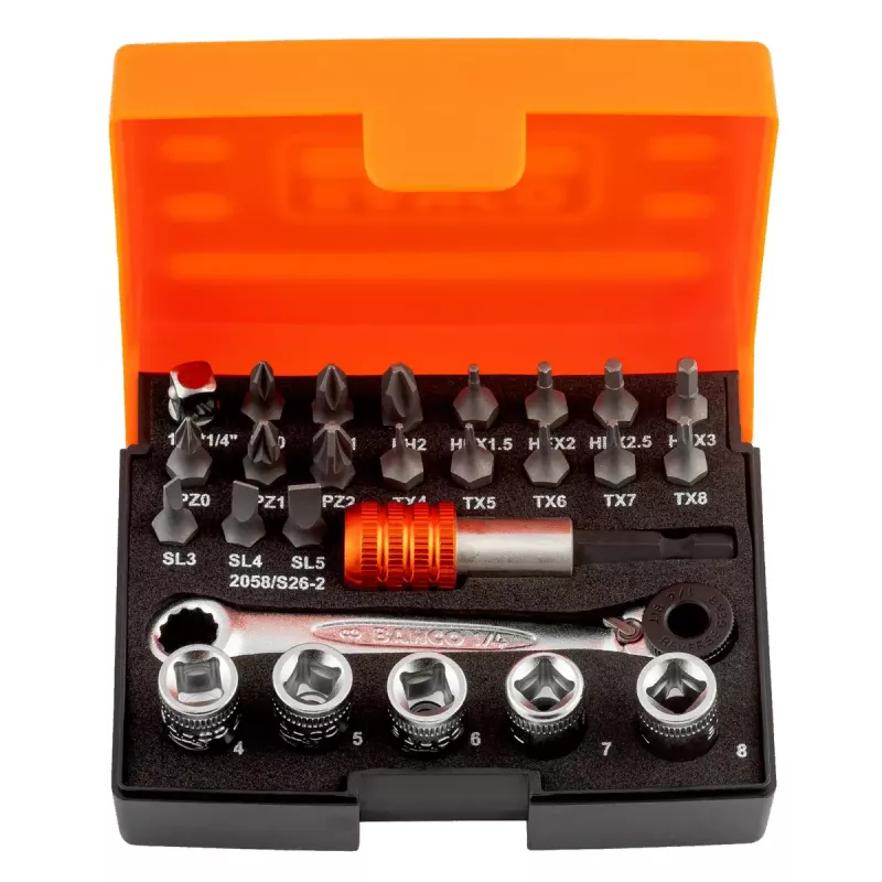 Zestaw nasadek Bahco 2058/S26-2 waga 270 g