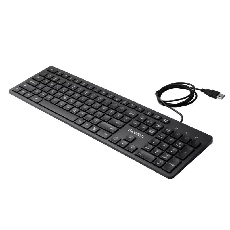 eSTUFF GLB211202 klawiatura biurowa USB QWERTY US International czarna