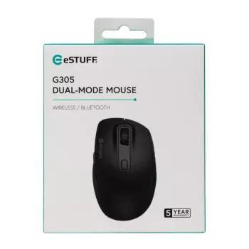 Mysz eSTUFF GLB214002 biurowa praworęczna RF Wireless + Bluetooth IR LED 1800 DPI