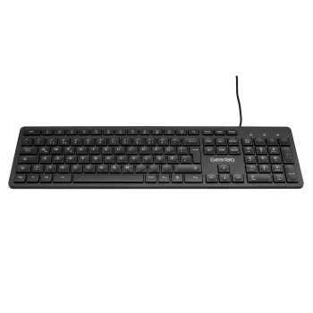 eSTUFF GLB211402 klawiatura Biurowa USB QWERTZ Niemiecka Czarna