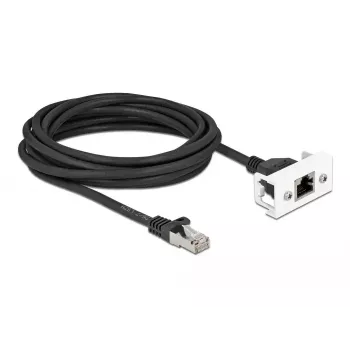 Kabel sieciowy DeLOCK 5 m Kat.6A S/FTP RJ45 czarny