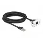 Kabel sieciowy DeLOCK 5 m Kat.6A S/FTP RJ45 czarny