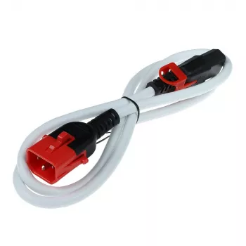 ACT Powercord C13 IEC Lock+ - C14 IEC Lock Dual Locking biały 0,5 m, PC3606