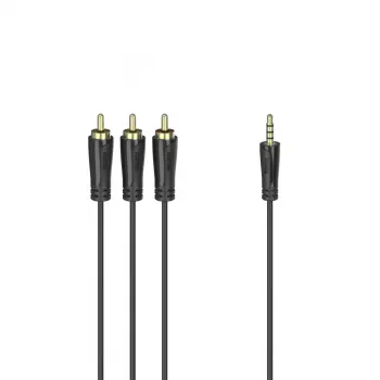 Hama 00205154 kabel audio 1,5 m 3,5 mm 3 x RCA Czarny