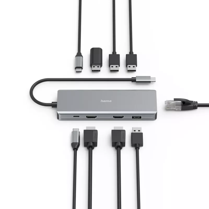 Hama CONNECT2Media USB Type-C 5000 Mbit/s Antracyt