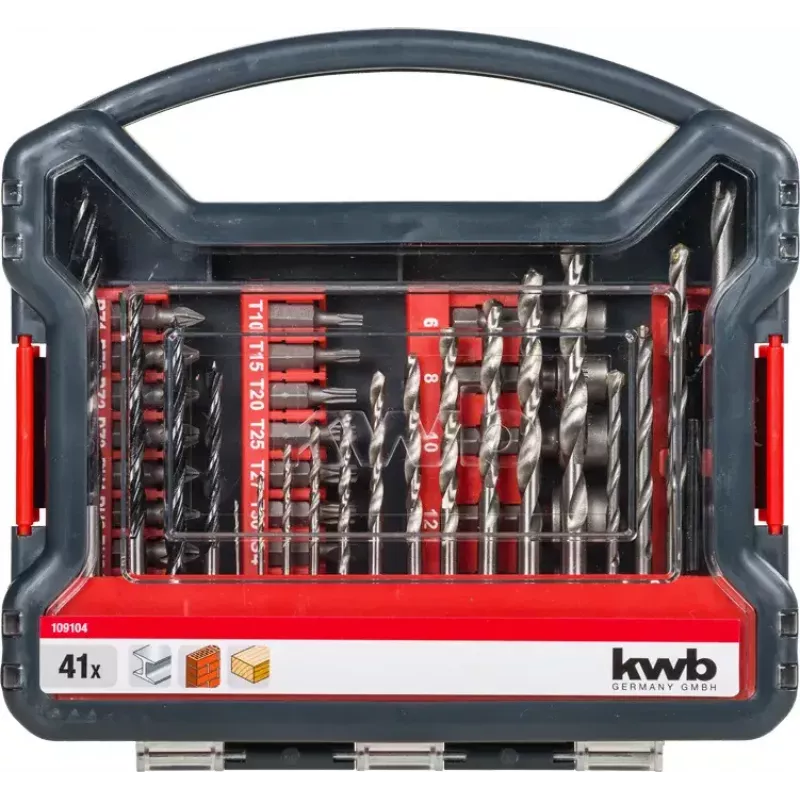 Zestaw bitów wkrętakowych KWB 109104 41 szt. Phillips Pozidriv Torx
