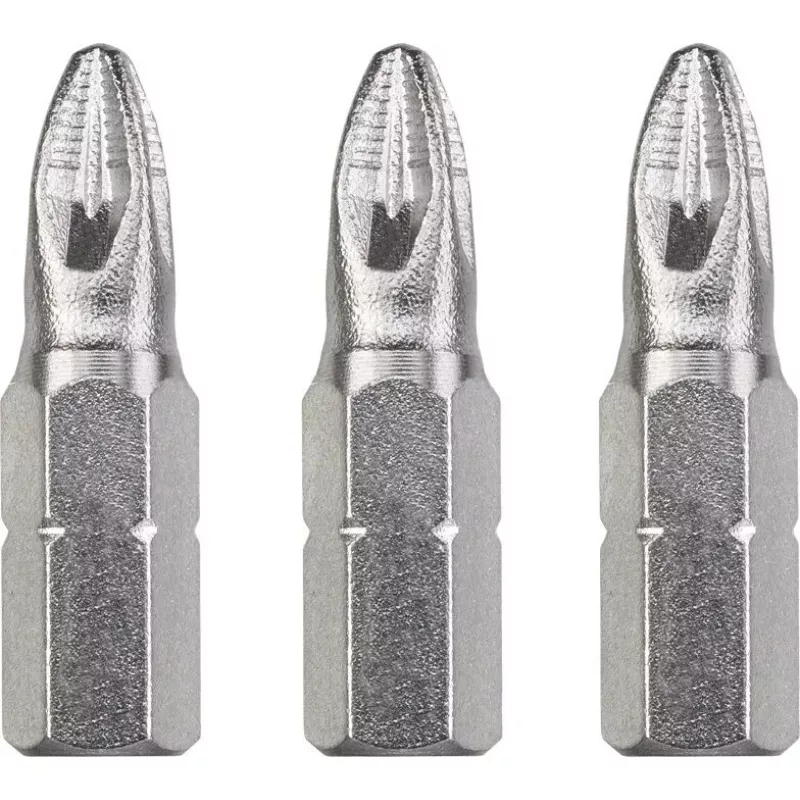 Zestaw bitów wkrętakowych KWB 121103 — 3 szt., Pozidriv PZ3, długość 25 mm, chwyt 1/4 cala (4 mm)
