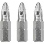 Zestaw bitów wkrętakowych KWB 121103 — 3 szt., Pozidriv PZ3, długość 25 mm, chwyt 1/4 cala (4 mm)