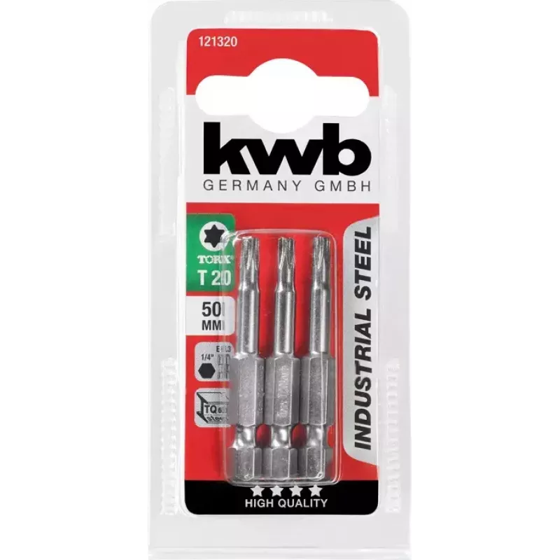 Zestaw wierteł KWB 121325 3 szt. Stal nierdzewna Długość 50 mm