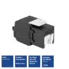 ACT Keystone Jack RJ45 CAT6 nieekranowany bez narzędzi z przesłoną, czarny