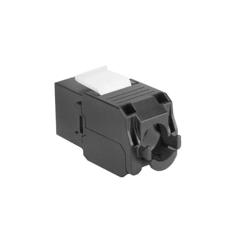ACT Keystone Jack RJ45 CAT6 nieekranowany bez narzędzi z przesłoną, czarny