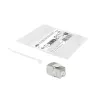 ACT Keystone Jack RJ45 CAT6 ekranowany beznarzędziowy z migawką Srebrno-Biały