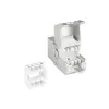 ACT Keystone Jack RJ45 CAT6 ekranowany beznarzędziowy z migawką Srebrno-Biały