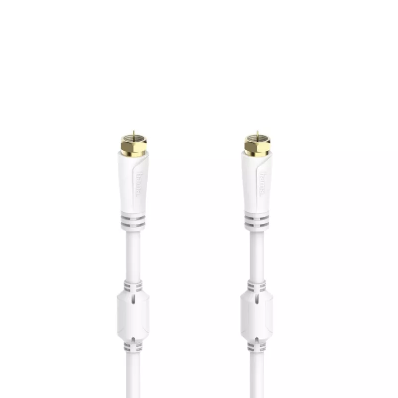 Hama 00205254 kabel koncentryczny 7,5 m F Biały