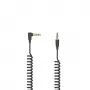 Kabel audio Hama Flexi-cienki 0,75 m 3,5 mm czarny wtyk-wtyk pozłacany