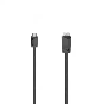Hama 00200654 Kabel USB USB 3.2 Gen 1 (3.1 Gen 1) 0,25 m USB C Micro-USB A Czarny
