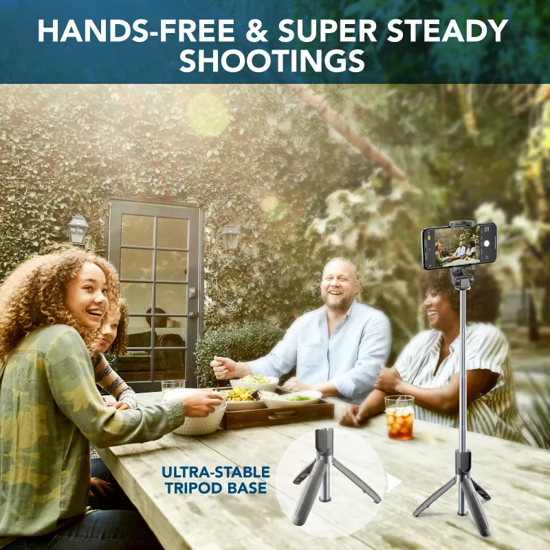 Cellularline Freedom - Uniwersalny statyw z funkcją selfie stick z Bluetooth®