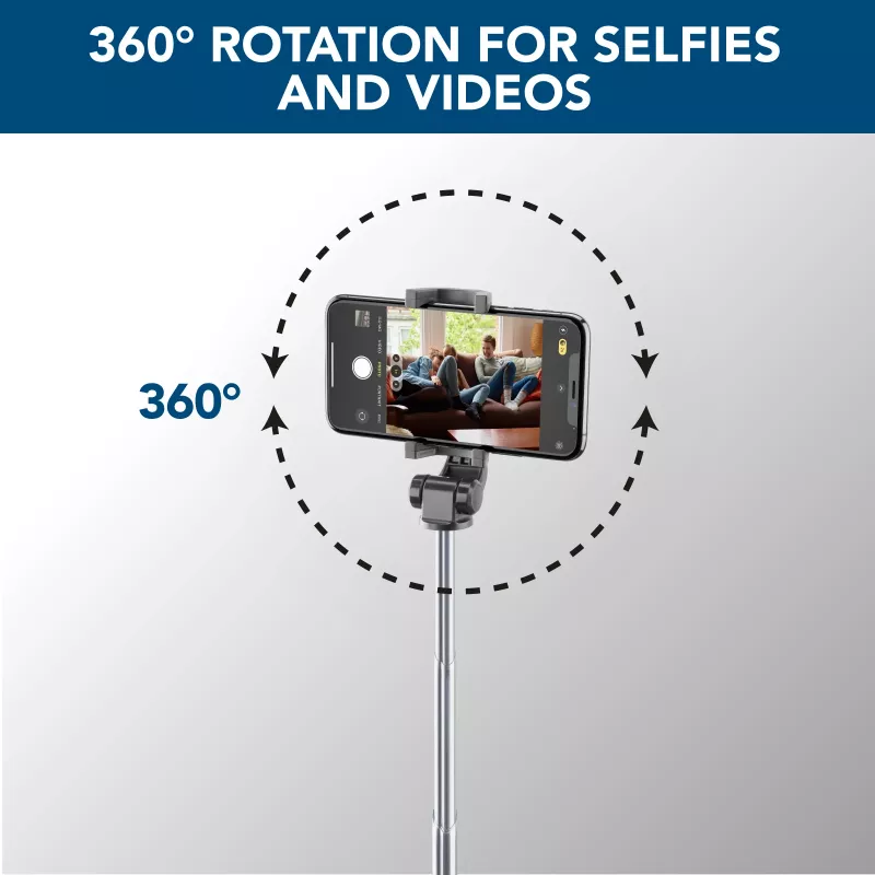 Cellularline Freedom - Uniwersalny statyw z funkcją selfie stick z Bluetooth®