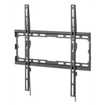 Manhattan Wall Mount for TV & Monitors (Fixed), For screens 32 inch to 55 inch, VESA compatibility: all between 200x200mm to 400x400mm - check the dimensions of the four mounting holes on back of screen to ensure it fits, Max 40kg, Czarny, Bracket