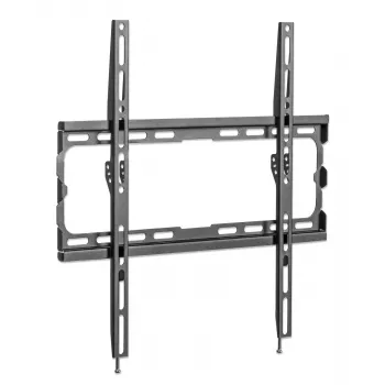 Manhattan Wall Mount for TV & Monitors (Fixed), For screens 32 inch to 55 inch, VESA compatibility: all between 200x200mm to 400x400mm - check the dimensions of the four mounting holes on back of screen to ensure it fits, Max 40kg, Czarny, Bracket