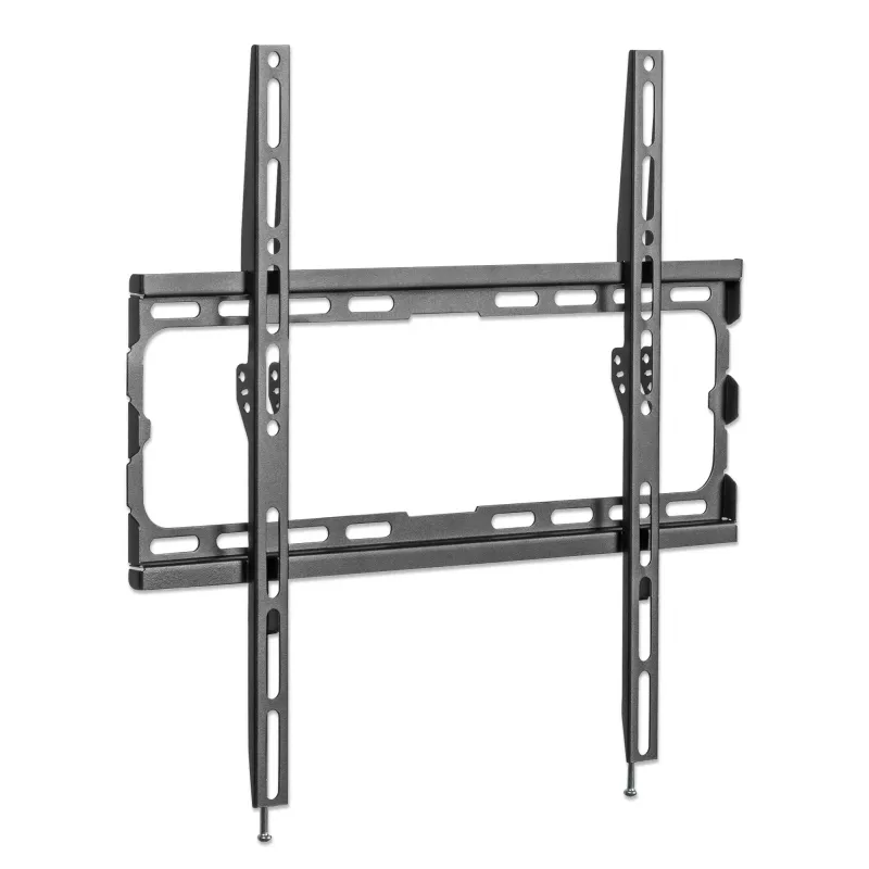 Manhattan Wall Mount for TV & Monitors (Fixed), For screens 32 inch to 55 inch, VESA compatibility: all between 200x200mm to 400x400mm - check the dimensions of the four mounting holes on back of screen to ensure it fits, Max 40kg, Czarny, Bracket