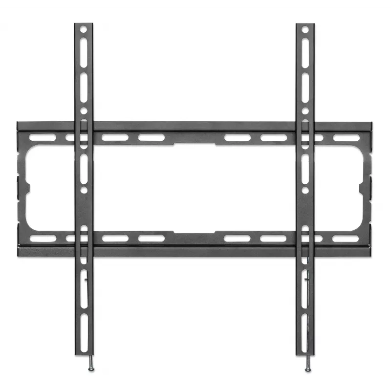 Manhattan Wall Mount for TV & Monitors (Fixed), For screens 32 inch to 55 inch, VESA compatibility: all between 200x200mm to 400x400mm - check the dimensions of the four mounting holes on back of screen to ensure it fits, Max 40kg, Czarny, Bracket