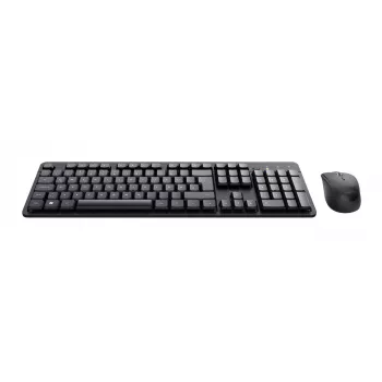 Trust TKM-360 klawiatura Mysz w zestawie Biurowa RF Bezprzewodowa QWERTZ Niemiecki Czarna
