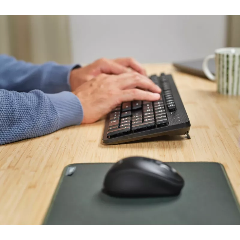 Trust TKM-360 klawiatura Mysz w zestawie Biurowa RF Bezprzewodowa QWERTZ Niemiecki Czarna