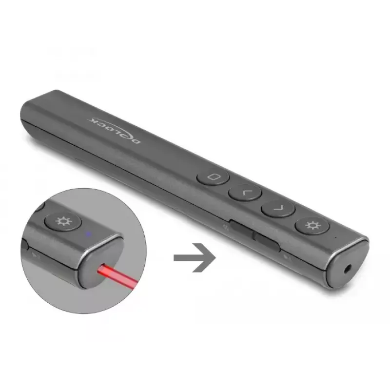 DeLOCK USB Laser Presenter Wireless USB RF Remote Control czerwony Laser Pointer