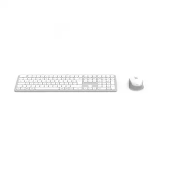 Hama WKM-550 klawiatura Mysz w zestawie Dom/Biuro RF Wireless + Bluetooth QWERTZ niemiecki Szary, Biały